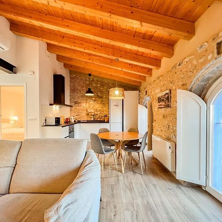 Ganganell Atic Apartamento Con Terraza En Besalú Kültér fotó