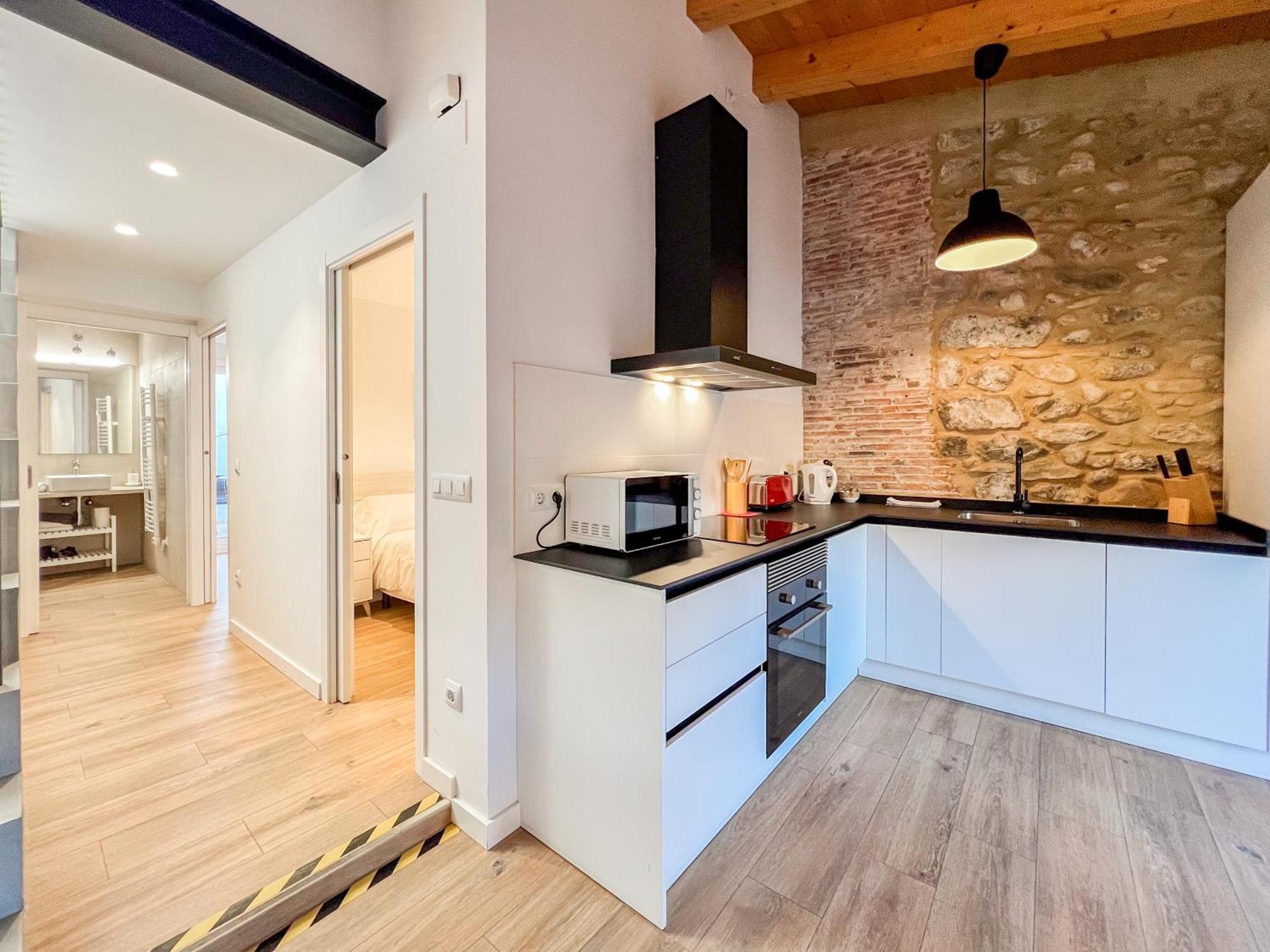 Ganganell Atic Apartamento Con Terraza En Besalú Kültér fotó